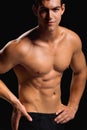 Healthy muscular young man Royalty Free Stock Photo