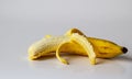 Healthy natural banana fitness with white background