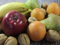 Healthy natural fruits taste tasty food delicious fruit apple nutty nutty banana pear