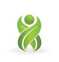 Healthy nature life logo