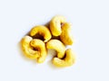 Healthy raisin Nuts on a white background