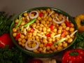 Healthy and nutritious chick peas salad