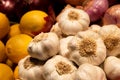 Healthy nutritious and fresh garlic herb Royalty Free Stock Photo