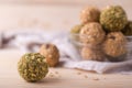 Raisins almond honey bliss balls