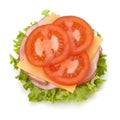 Healthy open sandwich