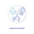 Healthy options concept icon Royalty Free Stock Photo