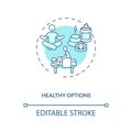 Healthy options concept icon Royalty Free Stock Photo