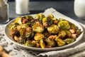 Healthy Organic Baked Brussel Sprouts Royalty Free Stock Photo