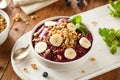 Healthy Organic Berry Smoothie Bowl Royalty Free Stock Photo