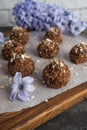 Healthy organic energy granola balls