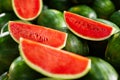 Healthy Organic Food. Watermelon Slices. Nutrition, Vitamins. Fr Royalty Free Stock Photo