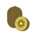 A Healthy organic golden kiwi