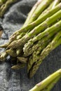 Healthy Organic Green Asparagus Stalks Royalty Free Stock Photo