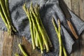 Healthy Organic Green Asparagus Stalks Royalty Free Stock Photo