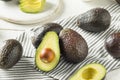 Healthy Organic Green Avocados Royalty Free Stock Photo