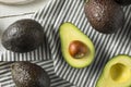 Healthy Organic Green Avocados Royalty Free Stock Photo