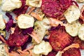Healthy organic homemade vegetable chips Royalty Free Stock Photo