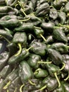Healthy fresh organic jalopeno in the market Royalty Free Stock Photo