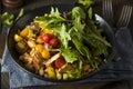 Healthy Organic Mediterranean Buddha Farro Grain Bowl