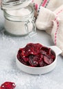 Healthy organic Purple Baked Beet beetroot Chips Royalty Free Stock Photo