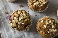 Healthy Organic Seed and Blueberry Muffins Royalty Free Stock Photo