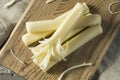 Healthy Organic String Cheese Royalty Free Stock Photo