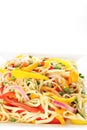 Healthy pasta with vegetables Royalty Free Stock Photo
