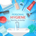 Healthy Personal Hygiene Background Royalty Free Stock Photo