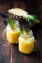 Healthy pineapple smoothie