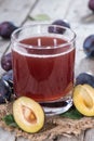 Healthy Plum Juice Royalty Free Stock Photo