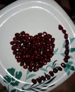 The healthy pomegranate heart Royalty Free Stock Photo