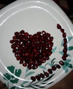 The healthy pomegranate heart