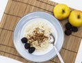 Healthy porridge for breakfast still life