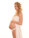 Healthy pregnant young woman