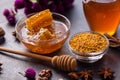 Healthy product of bee- honeycomb, pollen, propolis, honey