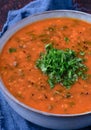 Healthy protein rich Lentil soup