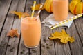 Healthy pumpkin smoothie