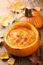 Healthy pumpkin soup