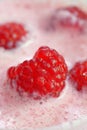 Healthy raspberry smoothie