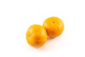 healthy raw food with c vitamin, orange fruit isolated white background Royalty Free Stock Photo
