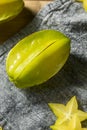 Healthy Raw Yellow Starfruit Royalty Free Stock Photo