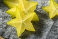 Healthy Raw Yellow Starfruit Royalty Free Stock Photo