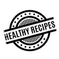 Healthy Recipes rubber stamp