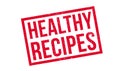 Healthy Recipes rubber stamp