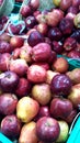 Healthy red apples in Indian Supermarket