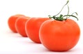 Healthy red cherry tomato with green stalk Royalty Free Stock Photo