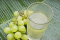 Healthy refreshing grape juice