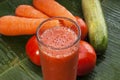 Healthy refreshing vegetable juice