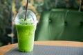 Healthy and refreshment smoothies from fresh organic vegetable a