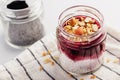 Healthy and rich in micronutrients chia pudding